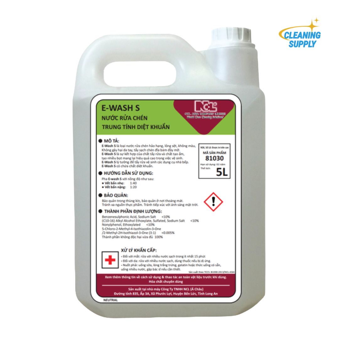 E-WASH – Neutral Dishwashing Liquid - Image 2