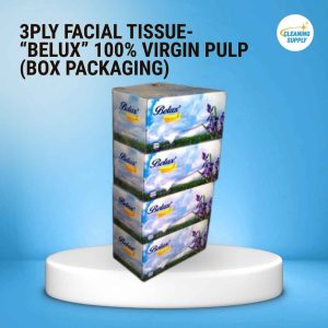 3ply Facial Tissue- “Belux” 100% virgin pulp ( Box packaging)