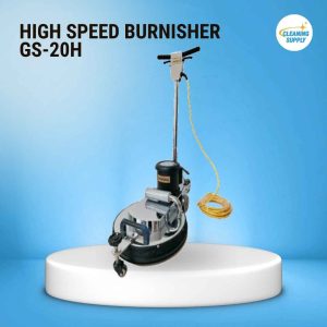 High-speed burnisher for commercial cleaning supplies and floor maintenance