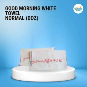 Good Morning white towel