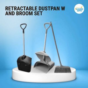 Retractable Dustpan w and broom set